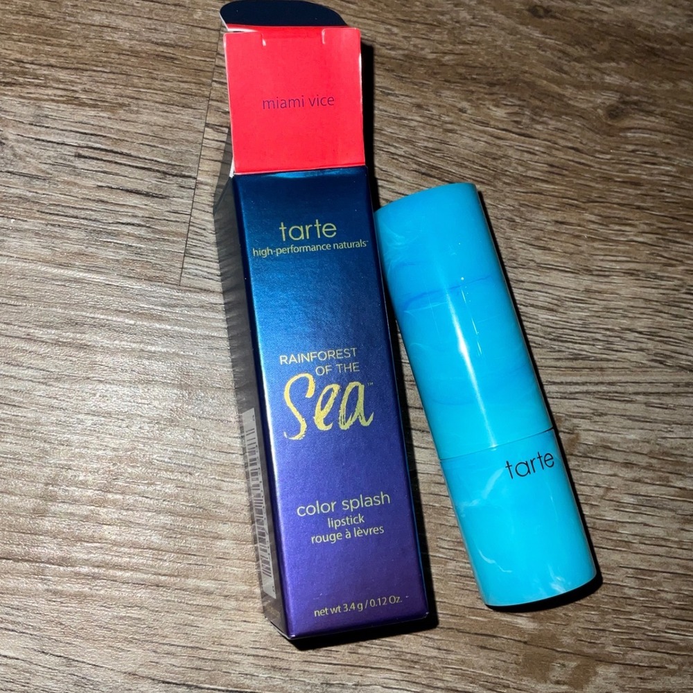 Tarte Color Splash Lipstick Rainforest of the Sea Miami Vice Creamy Matte Finish